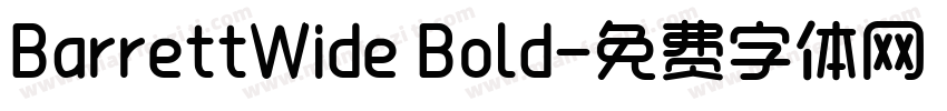 BarrettWide Bold字体转换
